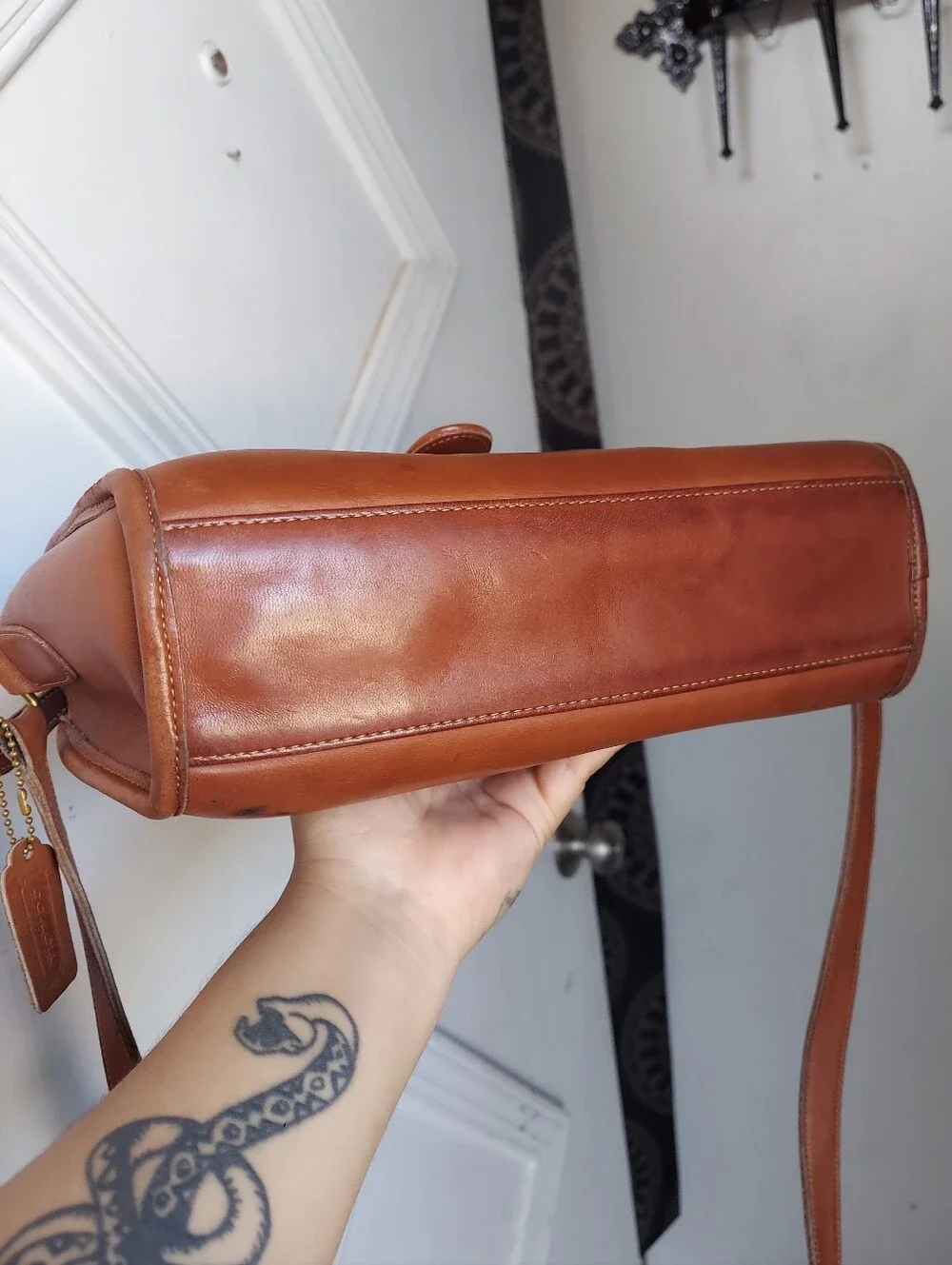Vintage Coach British Tan Brighton Bag 9895 USA🤎🍂